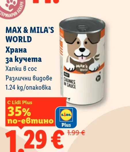 Max & Mila's World Храна за кучета