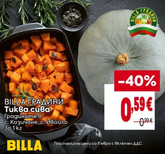 BILLA Градини Тиква сива