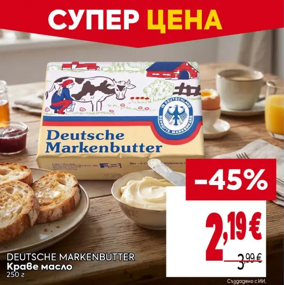 Deutsche Markenbutter Краве масло